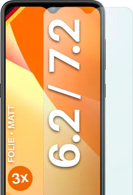 Produktbild von moex® 3x Schutzfolie kompatibel mit Nokia 6.2 / Nokia 7.2 - Displayschutzfolie Anti Reflex Folie, Matt