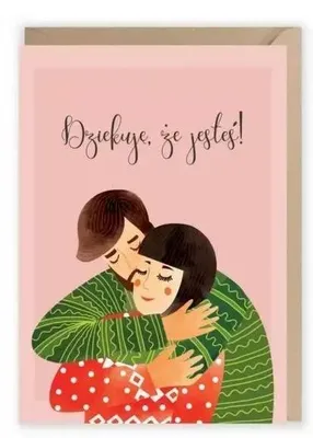 Immagine prodotto di Biglietto di auguri "Grazie di esserci" K025 - Cardie