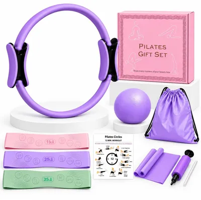 Image de Kit Pilates 11 en 1 avec anneau, balle et bandes de résistance