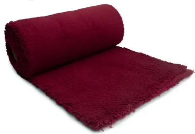 Zdjęcie produktu dla Minky Sherpa Lamm Sztuczna skóra Bordeauxrot 50x160 cm