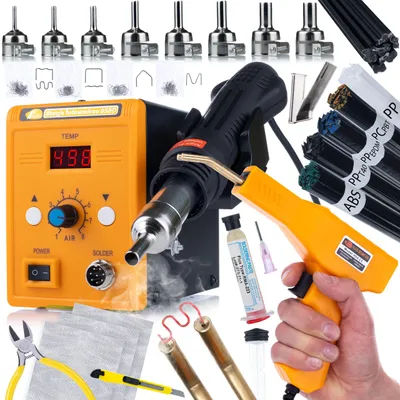 Obrázek produktu pro Rosfix 858D pájecí stanice + svářečka + trysky + lepidla + sítě + sešívačka + tavidlo