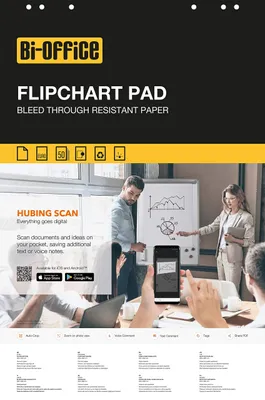 Flipchartblöcke 20 Blatt kariert Euro-Format 55 g/m² 5 Stück