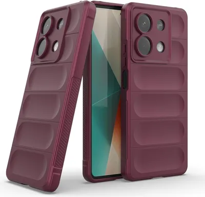 Produktbild von Handy Hülle für Xiaomi Redmi Note 13 5G Grip Case Cover Schutzhülle Softgrip Farbe: Burgunder Rot