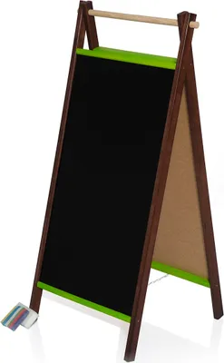 Produktbild von Kundenstopper P 110cm Holz Tafel Aufsteller Werbetafel Holztafel Werbung Kreide Werbeaufsteller Doppelseitig