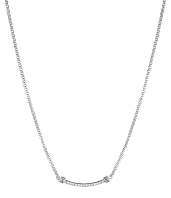 Immagine prodotto di Incantevole collana in acciaio con cristalli LJ1748