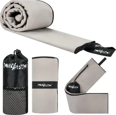 Immagine prodotto di Asciugamano in microfibra ad asciugatura rapida 130x75cm piccolo - grigio