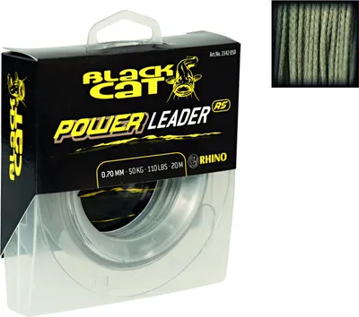Zdjęcie produktu dla Black Cat Power Leader 20m 80kg 176lbs 1,00mm