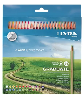 Produktbild von LYRA Farbstifte Graduate 24 Stück Kartonetui