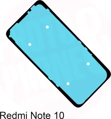 Produktbild von Xiaomi Redmi Note 10 Akkudeckel Klebefolie Kleber Backcover Batterie Rahmen Neu