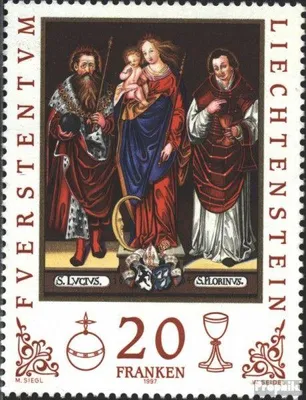 Produktbild von Briefmarken Liechtenstein 1997 Mi 1151 (kompl.Ausg.) gestempelt Landespatrone