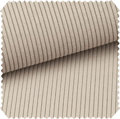 Produktbild von novely® ONTRE - Samtiger Polsterstoff in Feincord-Optik - Robuster Möbelstoff - Pflegeleichte Meterware 1 lfm - Farbe: 02 Beige