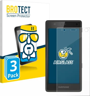 Produktbild von 3x BROTECT Schutzglas für Fairphone 2 Schutzfolie Panzer Folie Glas Display Schutz klar
