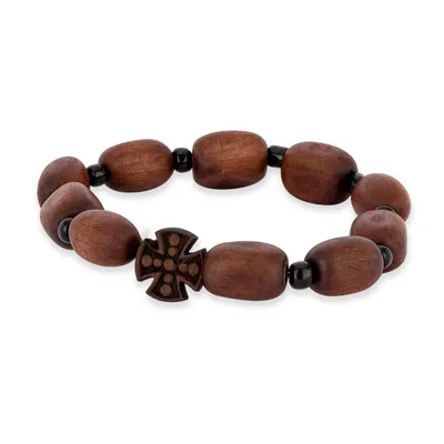 Produktbild von Rosenkranz - Armband, Buchsbaum 10 Glieder Handarbeit Gebetskette 36138