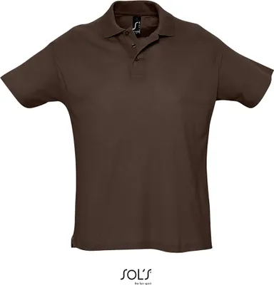 Immagine prodotto di SOLs 11342 | Polo estiva da uomo II Spacchi laterali - Colore: Chocolate - Taglia: M