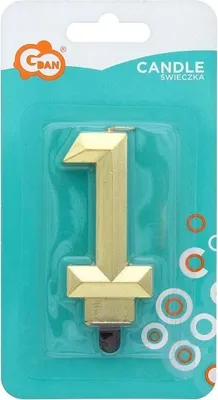 Immagine prodotto di Candela Numero 1 Diamante 7,6 cm - Godan