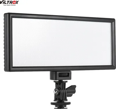 Produktbild von VILTROX L132T Profi ultra-duennen LED-Videoleuchte Fotografie Aufhellen justierbare Helligkeit und Dual Color Temp. Max Helligkeit 1065LM 3300K-5600K CRI95 + fuer Canon Nikon  Panasonic DSLR Kamera und Camcorder