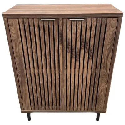 Obrázok produktu pre 6-poschodová skriňa s dvierkami HOGA-HL0383, 109,6 x 89,4 x 33,78 cm, hnedá