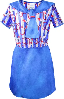 Produktbild von Matrosen Kostüm Betty für Mädchen - Blau Größe: 140