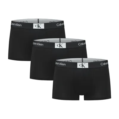 Produktbild von CK CALVIN KLEIN Herren Boxershorts 3er Pack Boxershorts aus sichtbarer elastischer Mikrofaser Artikel NB3532A, size L / IN 36-38 / cm.91-97, Poliestere 88%,Elasthan 12%