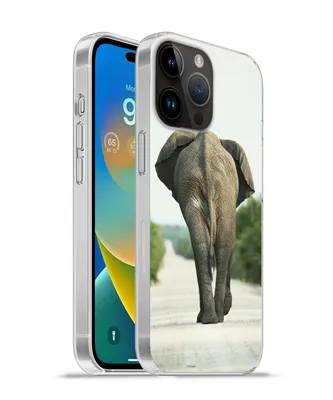 Produktbild von MuchoWow® Handyhülle Schutzhülle Hülle für Apple iPhone 14 Pro - Softcase Elefant - Kröte - Tiere - Natur Silikon Softcase Handy Hülle - Umschlag
