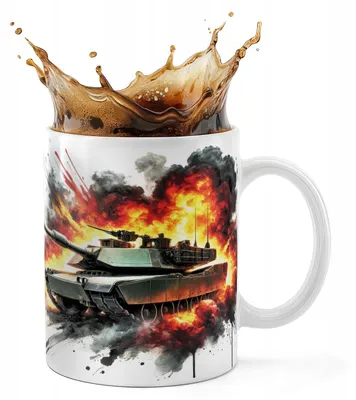 Image de Kubek Ceramiczny 330Ml Druk - Czołg Wojsko Armia
