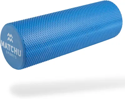 Immagine prodotto di Rullo di massaggio miofasciale, 45 cm, blu, in schiuma EVA, per la rigenerazione muscolare