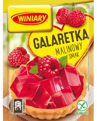 Zdjęcie produktu dla Winiary Galaretka malinowy smak 71 g