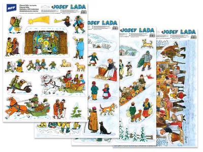 Zdjęcie produktu dla Świąteczna folia okienna Josef Łada Va019