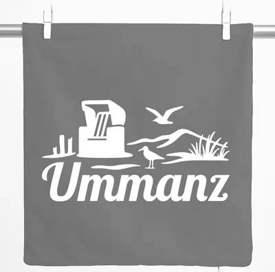 Produktbild von Huuraa Kissenbezug Ummanz Strandmotiv 40x40cm Steel Grey Baumwolle Dekokissenbezug Geschenkidee