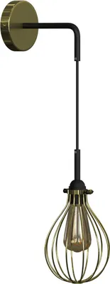 Produktbild von Creative Cables Metal Industrial Drop Wandleuchte Schwarz  Schwarz One Size