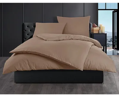 Imagen del producto de Bedtex. Juego de sábanas de algodón. Color: marrón claro