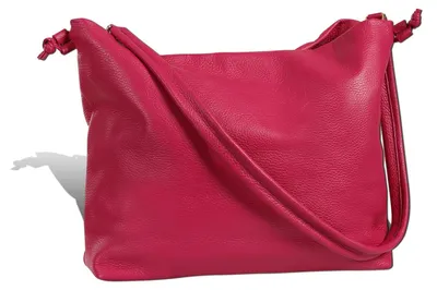 Immagine prodotto di Borsa a tracolla da donna Toscanto, borsa a sacchetto in pelle, fucsia-rosa, D2OTT197SP3