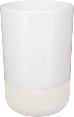 Produktbild von Famanu Zahnputzbecher und Zahnbürstenhalter 7,5 x 11,5 cm - Weiß