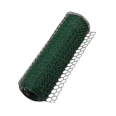 Obrázek produktu pro PVC drátěné pletivo pro ploty s šestihrannými oky 13 mm různých velikostí, rozměry: 25x0,8x1000 mm. 10m