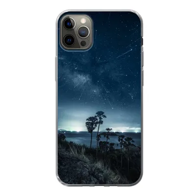 Produktbild von MuchoWow® Handyhülle Schutzhülle Hülle für iPhone 13 Pro Max Sternenhimmel - Meer - Tropisch - Jungen - Mädchen - Kinder Silikon Softcase Handy Hülle - Mobiltelefon