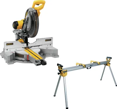 Produktbild von DeWALT Paneelsägen-Set DWS780KIT inkl. Universal-Untergestell DE7023 - Kappsäge