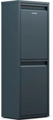 Zdjęcie produktu dla Klarstein Kosz na śmieci, 2 komory - 36 L system segregacji, stal nierdzewna, montaż na ścianie, zamknięcie zapachowe, kompaktowy i oszczędzający miejsce