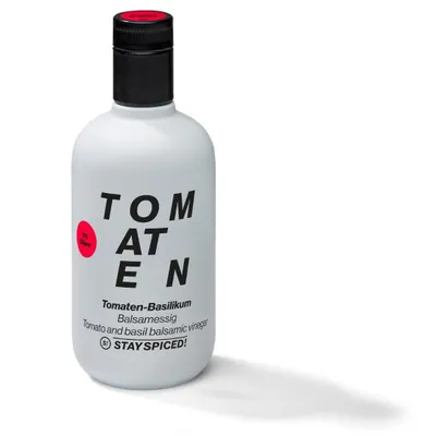 Produktbild von STAY SPICED ! Tomatenessig 500 ml – fruchtiger Essig mit Tomate für Salate, Antipasti & mediterrane Küche