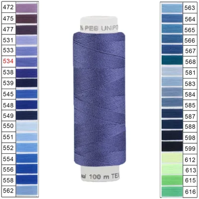 100m / 1 Spule Unipoly 120 TEX14x2 Polyester lila