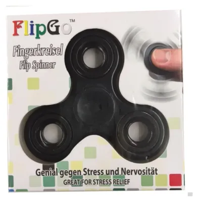 Obrázek produktu pro Finger spinning top Fidget Spinner černý