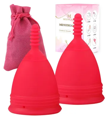 Imagen del producto de Copas menstruales suaves, 2 unidades, talla S, para días delicados