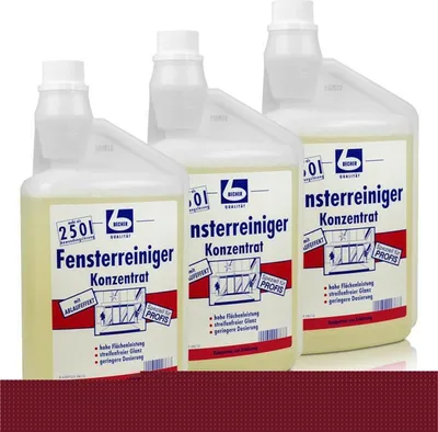 Produktbild von Dr. Becher Fensterreiniger Konzentrat 1L für Glasflächen geeignet (3er Pack)