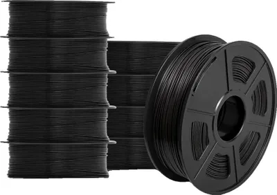 Image de filament 3D, haute résistance, impression lisse, PLA noir
