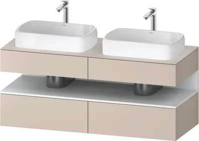 Produktbild von DURAVIT QA4767018910010 QAT KWTU WH Eck 1400x550x600 Tp. Mt.