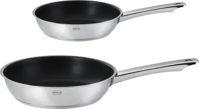 Zdjęcie produktu dla Patelnie, zestaw 2 sztuk, 20 cm, 28 cm, stal nierdzewna, ProPlex Non-Stick - Rösle | Moments