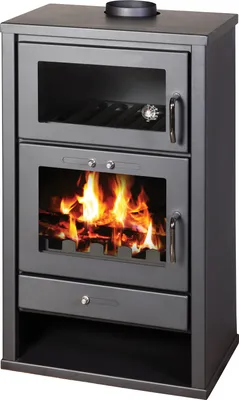 Produktbild von EEK A Kaminofen mit ofen Victoria Triumph F, schwarz mit XL-Brennraum – 15kW
