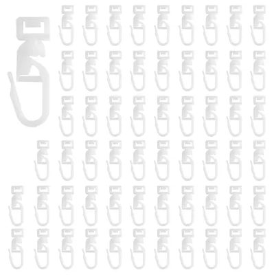 Produktbild von Gardinenhaken für Schienen - 60 Stück - für Vorhangschienen - 5,8-7 mm