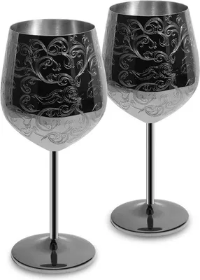 Produktbild von Famanu Weingläser aus Edelstahl - Elegantes Design für Zuhause, Restaurants und Partys