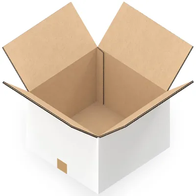 Produktbild von KK Verpackungen 500 Stück Versandkartons 335 x 335 x 240 mm Kartons 2-wellig, Faltkartons in Weiß