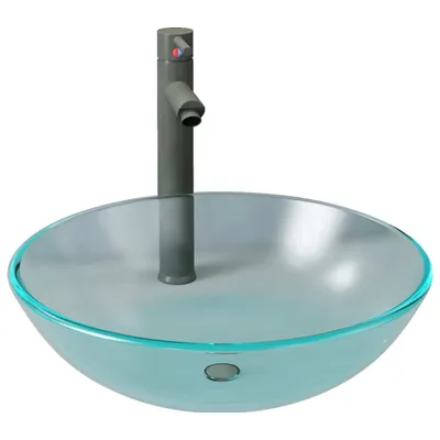 Produktbild von Badezimmer Waschbecken Wasserhahn Ablaufgarnitur aus mattiertem